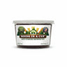 Eggplant (Solanum melongena) seed starter kit contents: premium non-GMO seeds, nutrient-rich loose potting soil, and recyclable planter with humidity lid by Seeds In A Cup - Made in USA.
